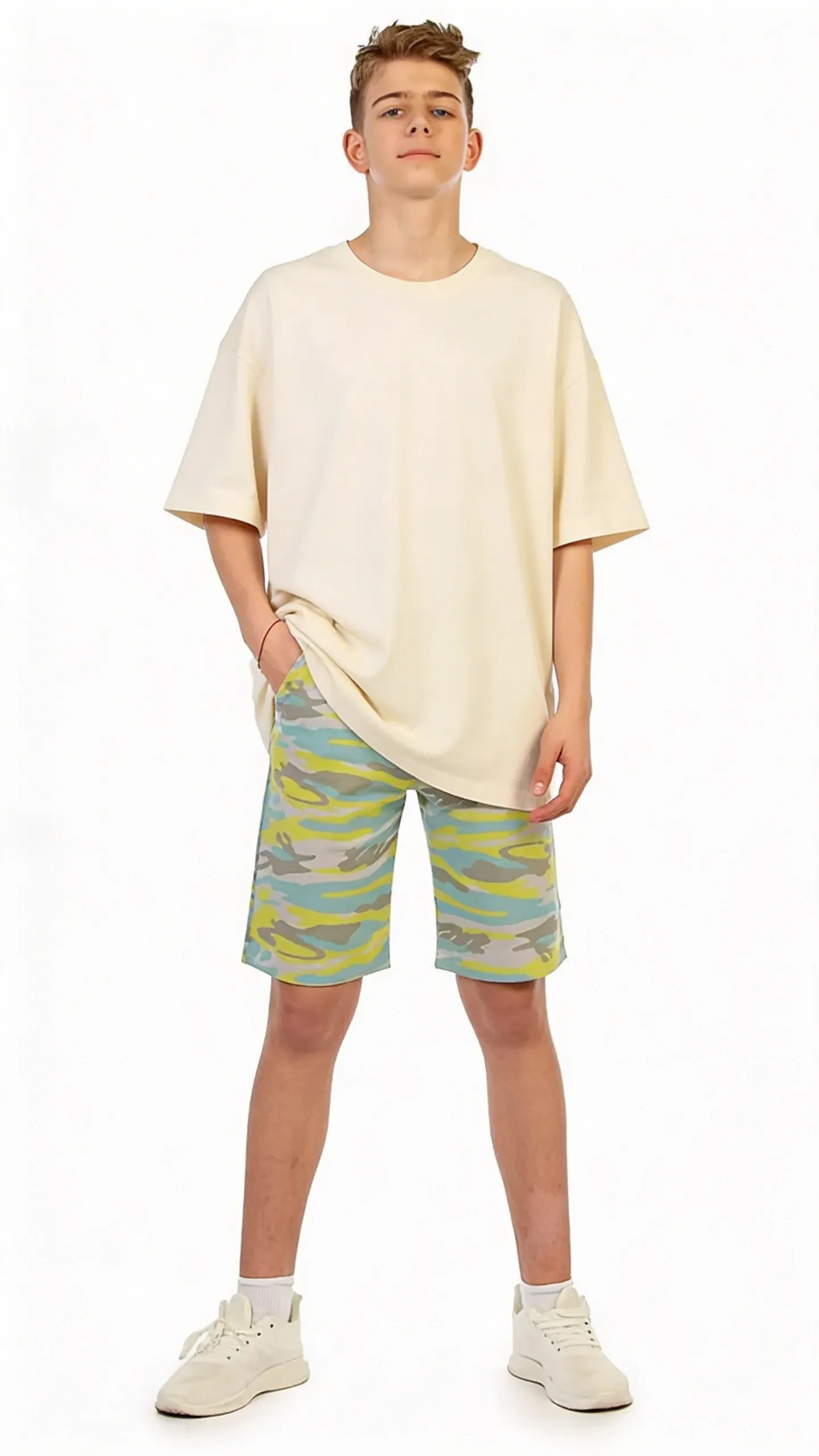 Изображение товара Шорты N.O.A. камуфляжные для мальчиков и девочек