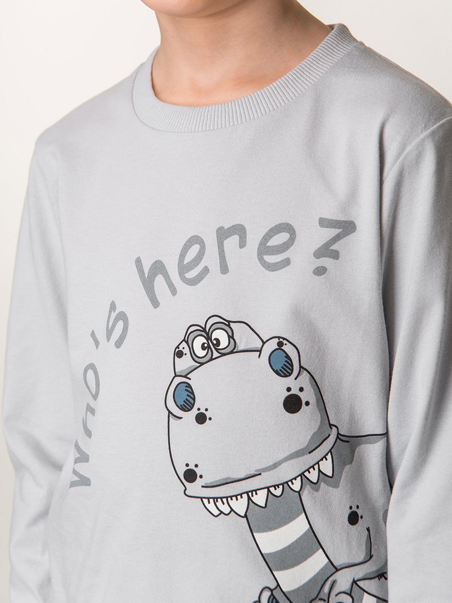 Пижама HappyFox HFLUN839дино.серый - фото 5