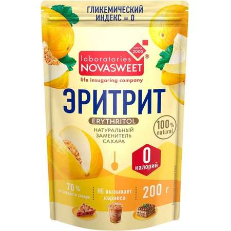 Подсластитель эритрит Novasweet Дынный сахар 200г