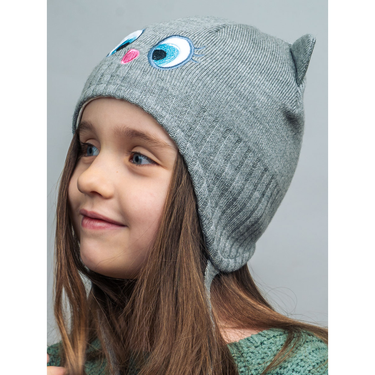Шапка ПриКиндер D3-1952 Цвет: Серый - фото 13
