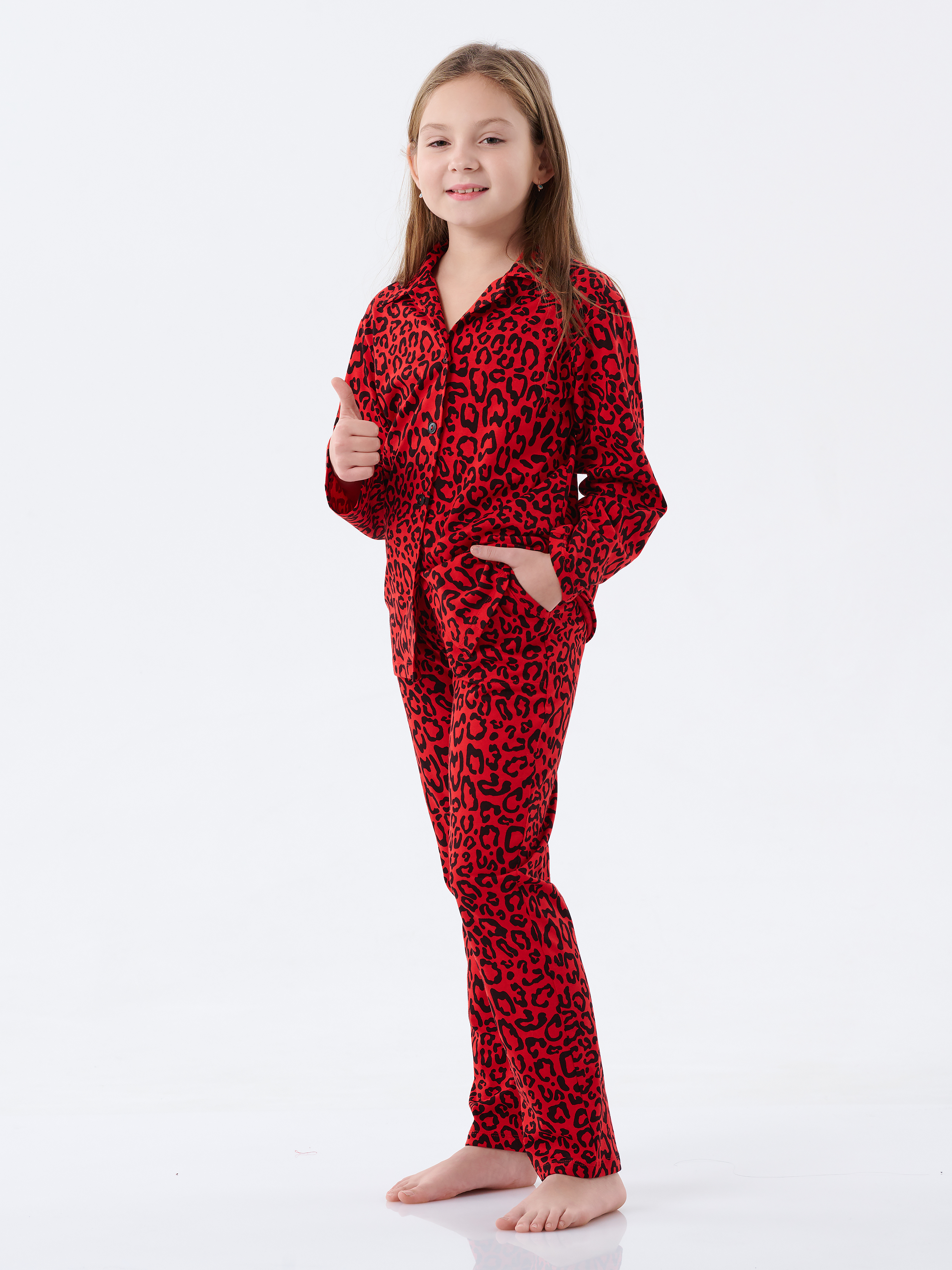 Пижама КрутышОк т-026 красный - фото 6