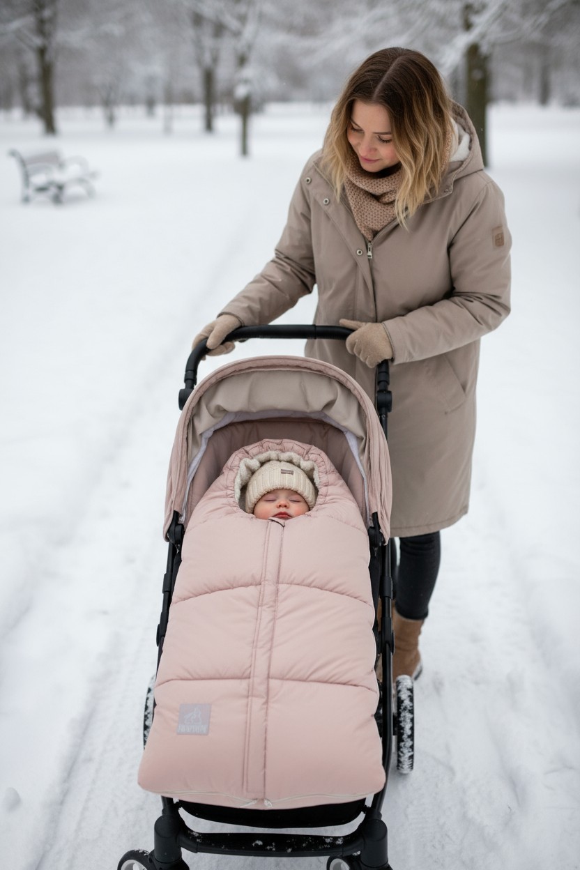 Конверт в коляску Bunnyphant розовый - фото 3