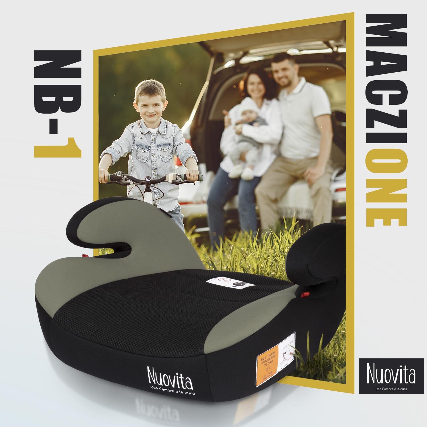 Изображение товара Автокресло Nuovita Maczione NB-1 3 (22-36 кг) зеленый Изображение товара Автокресло Nuovita Maczione NB-1 3 (22-36 кг) зеленый