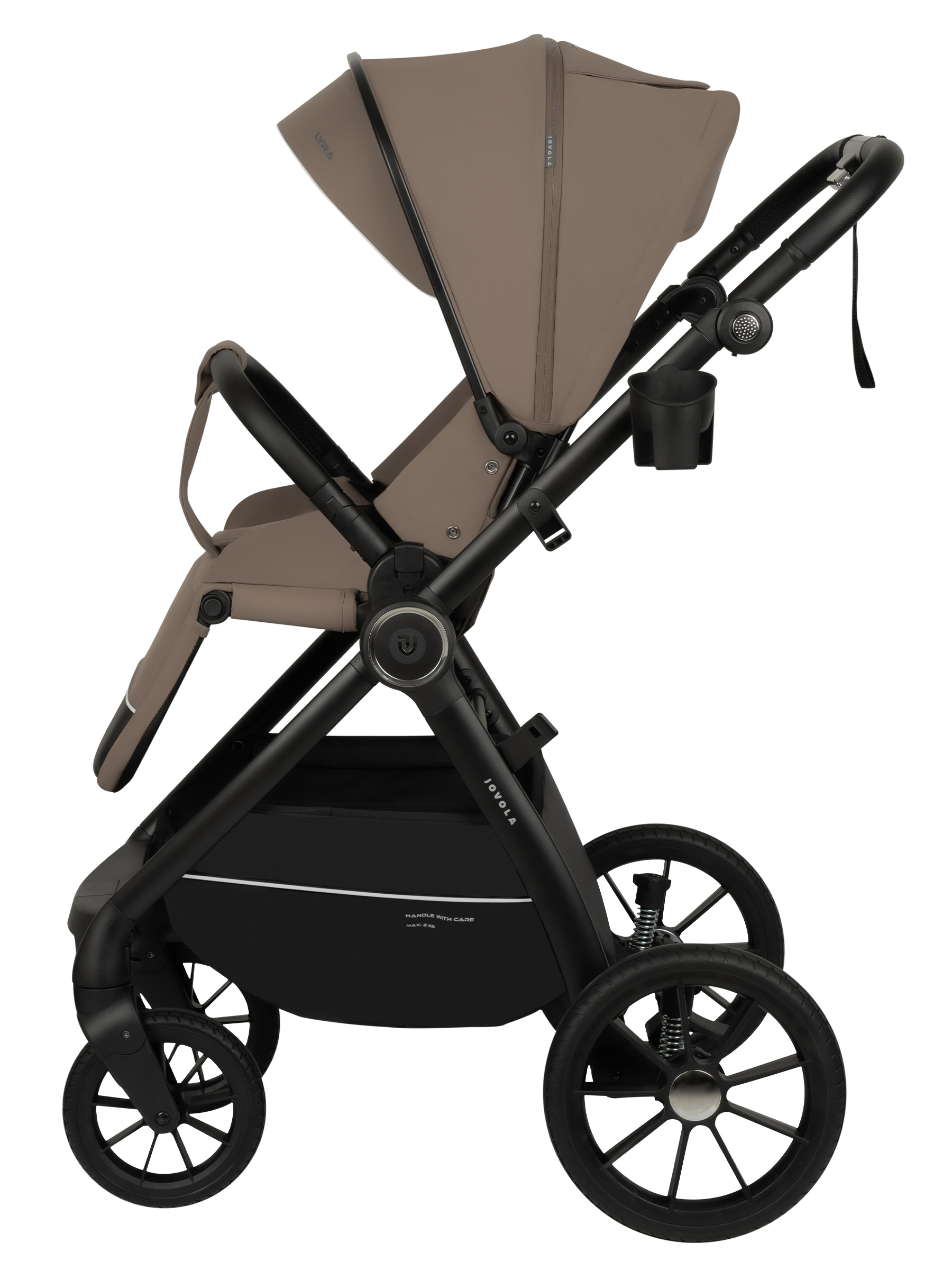 Коляска прогулочная JOVOLA LYRA темно-бежевый - фото 22