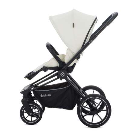 Коляска прогулочная Labala Raiz White black