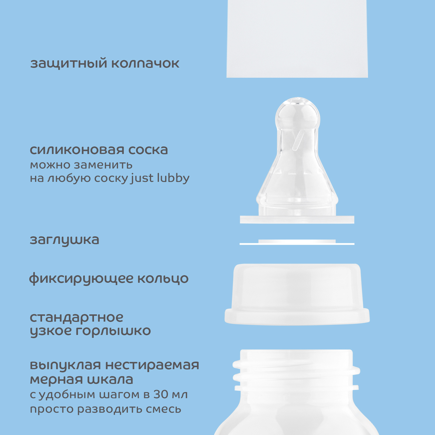 Бутылочка Lubby 250 мл - фото 10