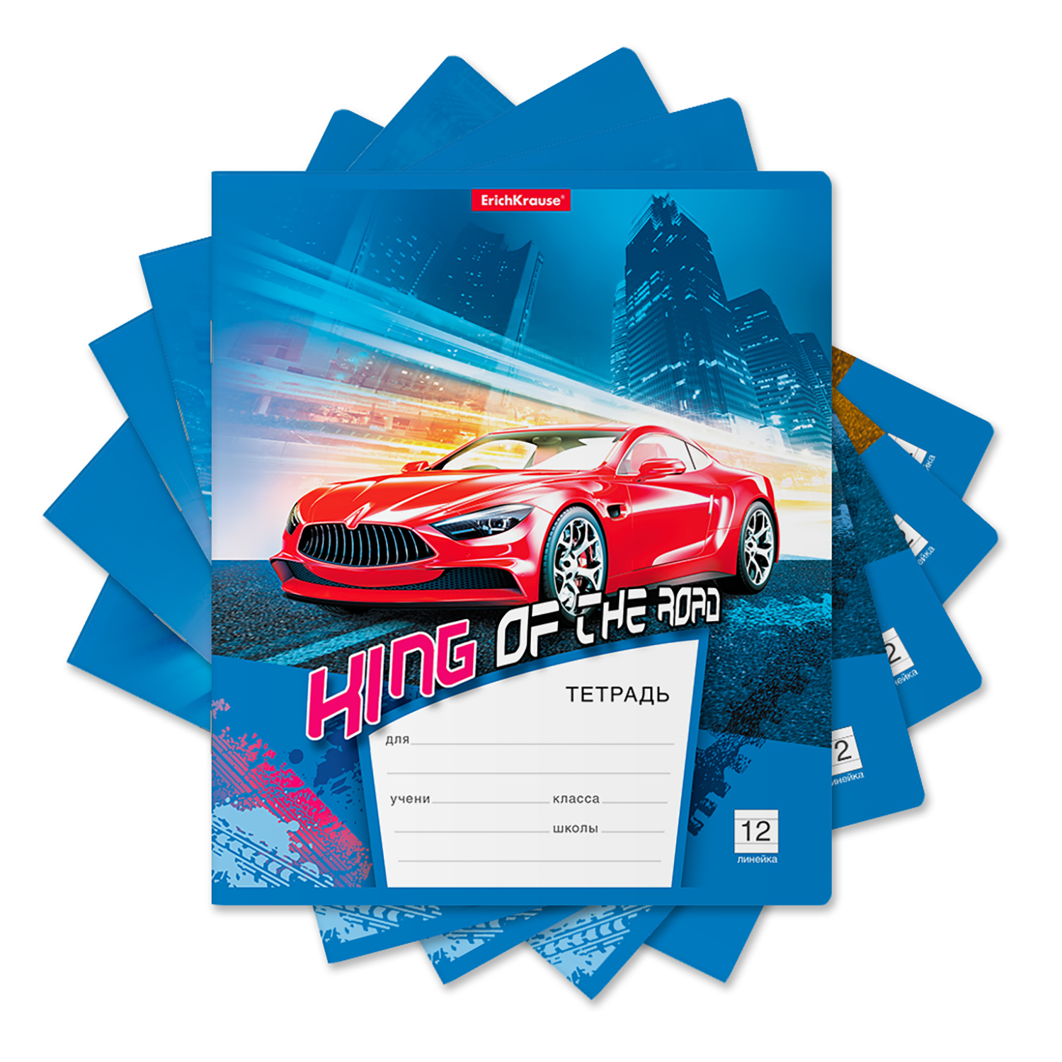 Тетрадь ErichKrause линейка 12 лист. в ассортименте - фото 2