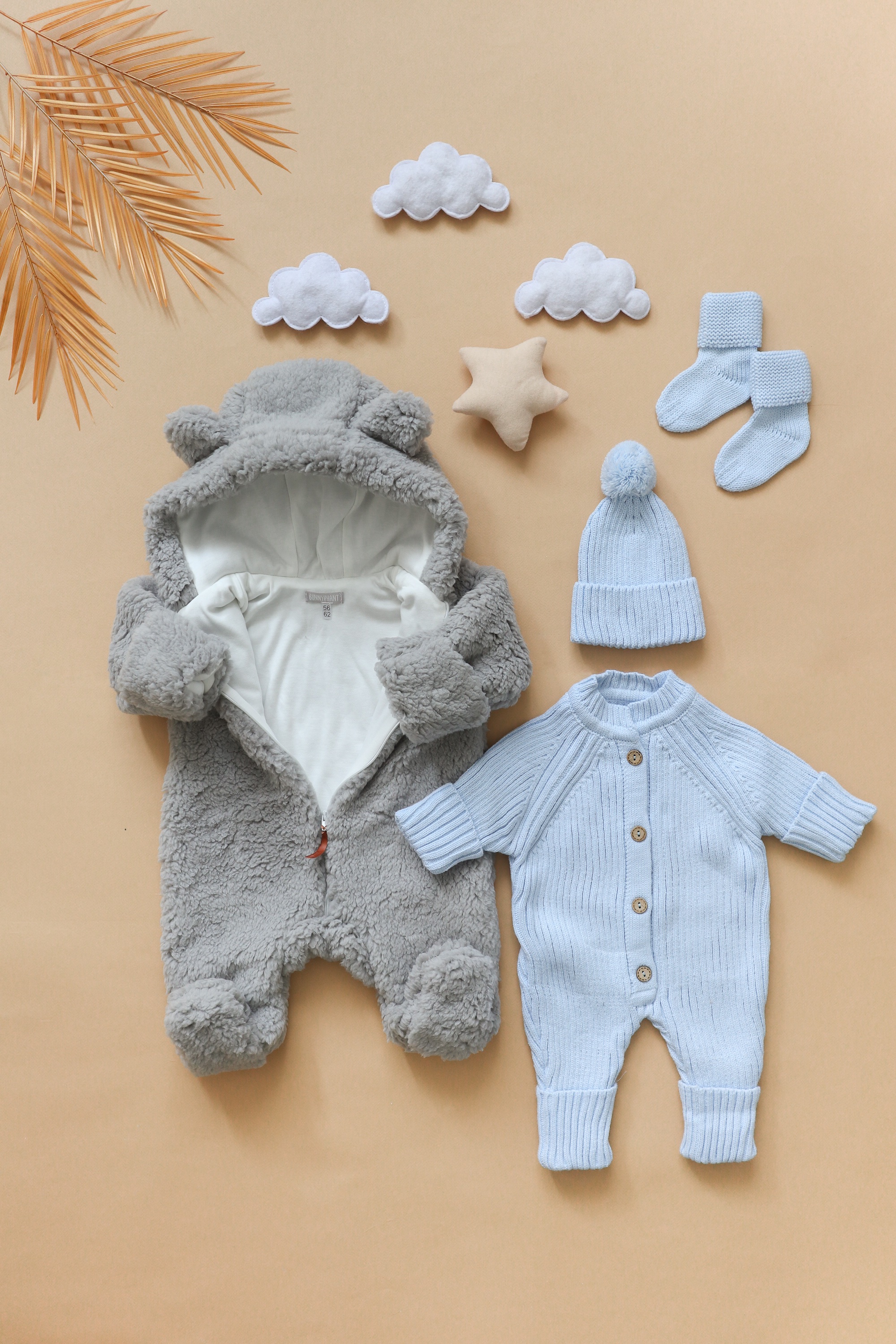 Комбинезон Bunnyphant В072/серый - фото 4