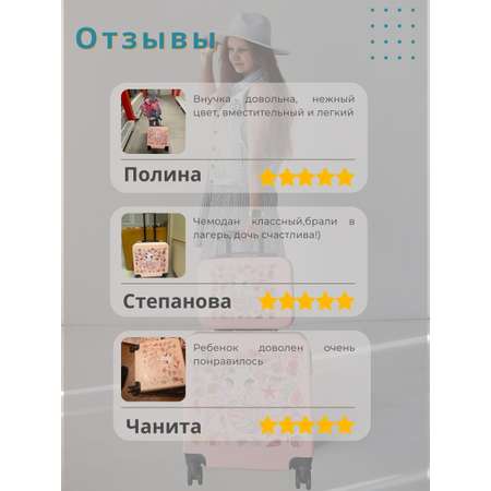 Чемодан LATS Кот-русалка