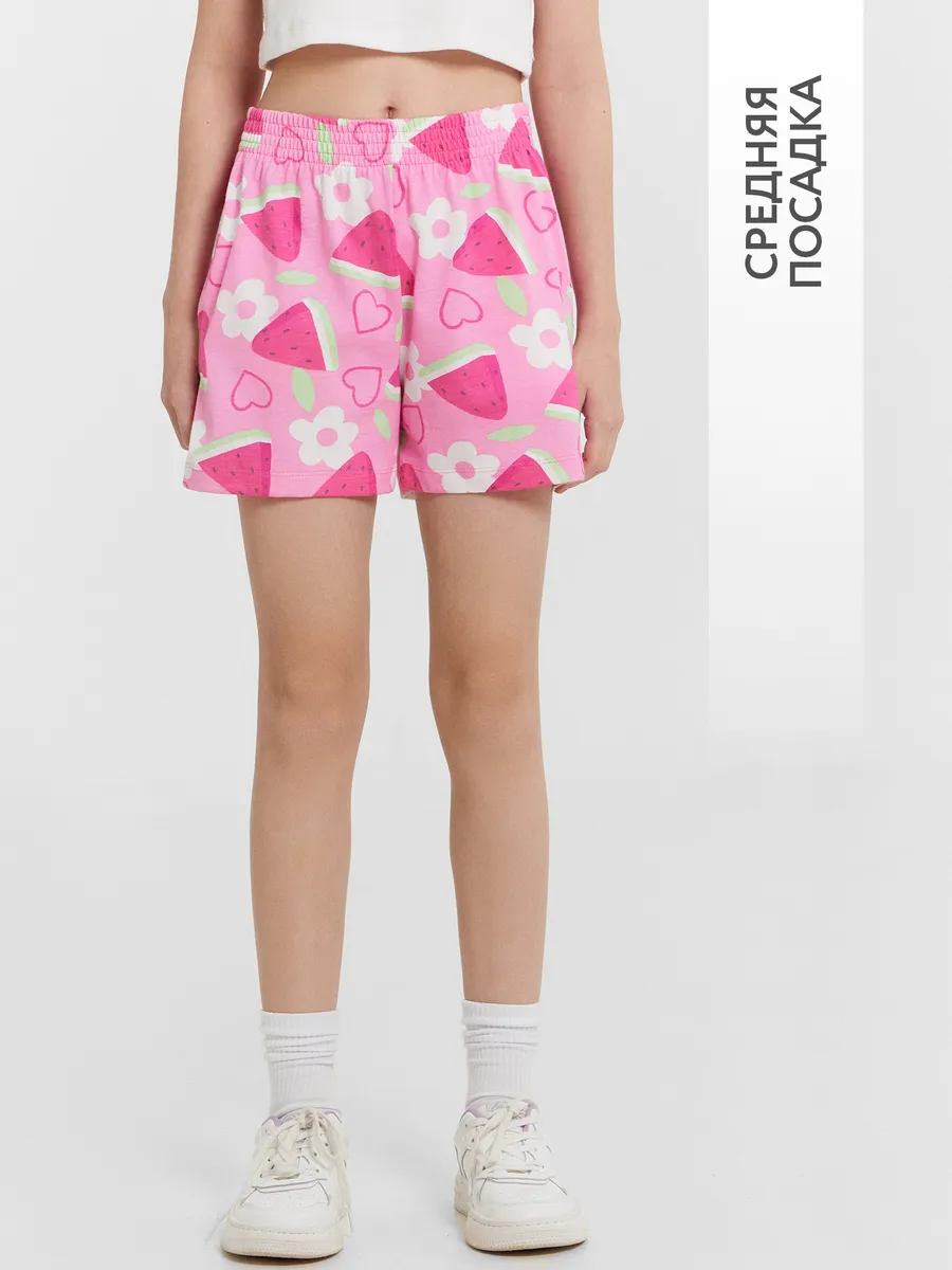 Шорты Mark Formelle (Марк Формэль) 137726/фрукты на розовом саше - фото 8