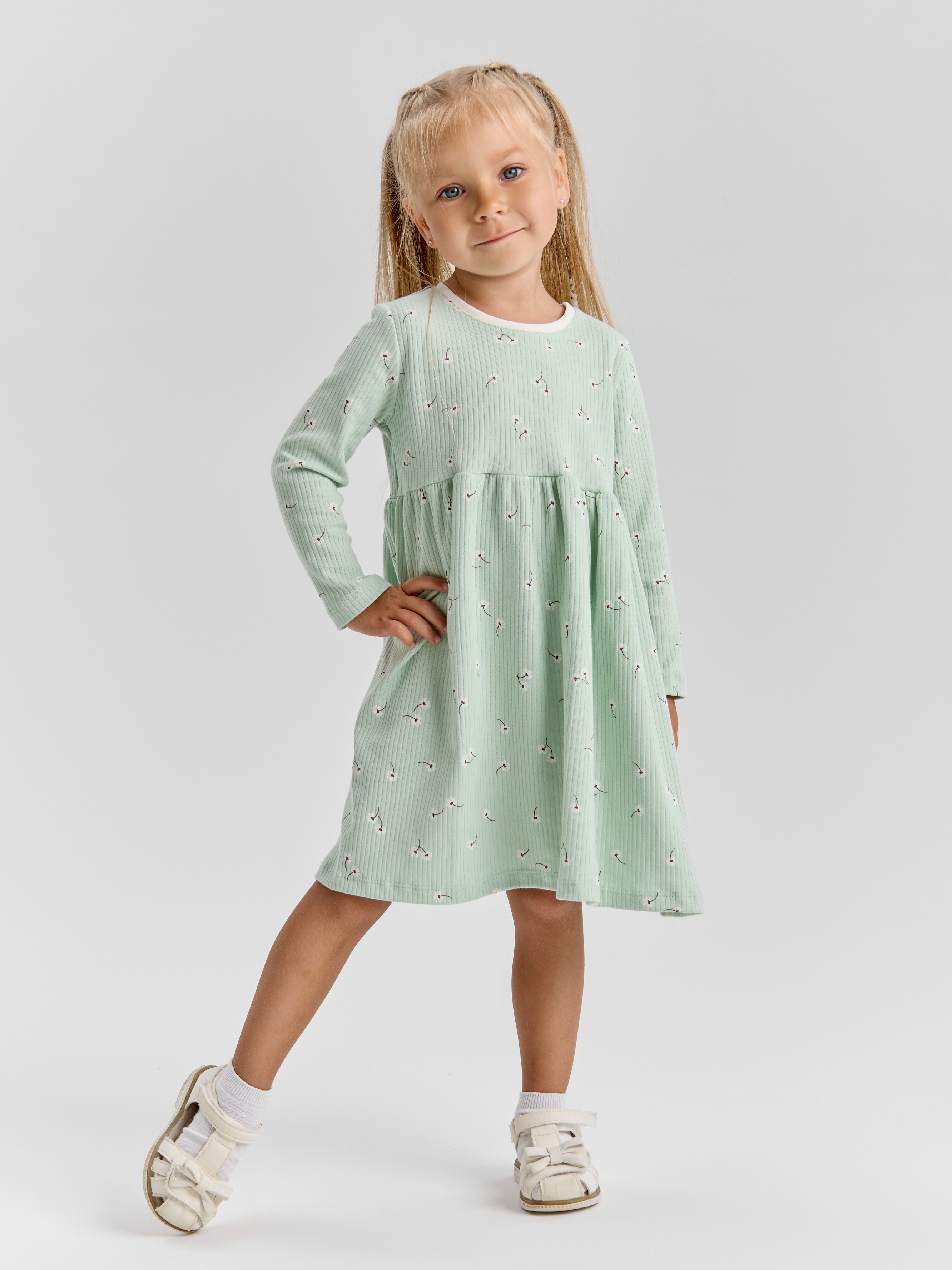 Платье LEVA платье для девочки_маргаритки на нефрите - фото 4