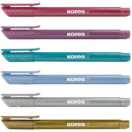 Маркеры Kores 6 цв.