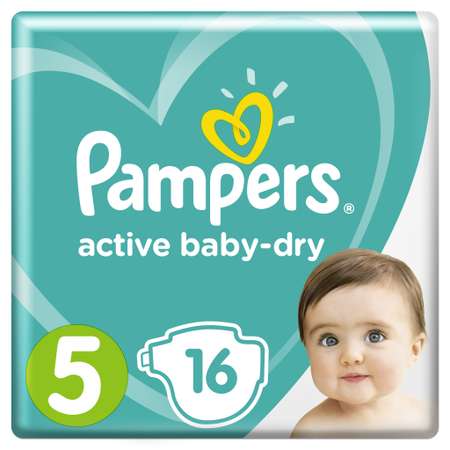 Подгузники Pampers Active Baby-Dry 5 (11-16 кг) 16 шт.