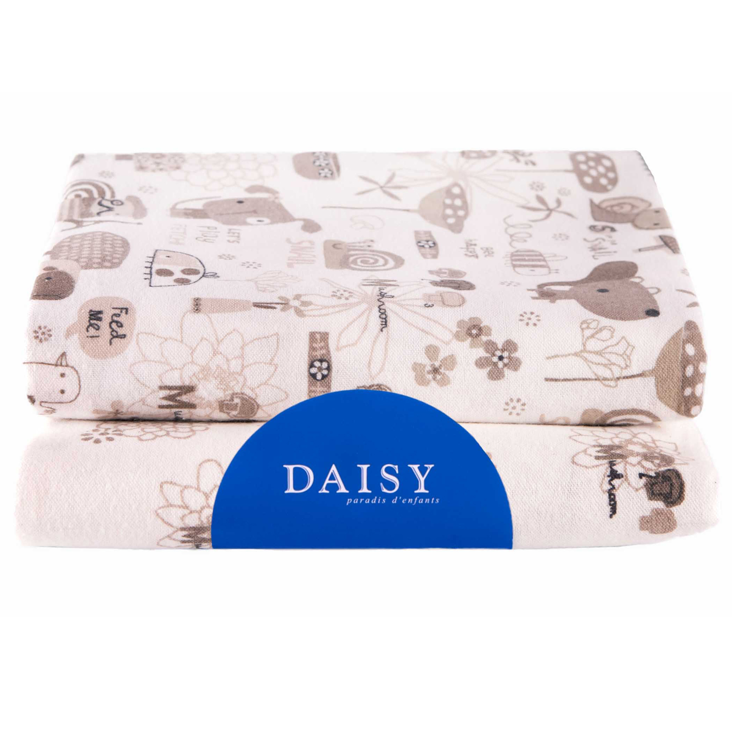 Пелёнка Daisy Улитки фланель 90х145 см 2 шт. - фото 3
