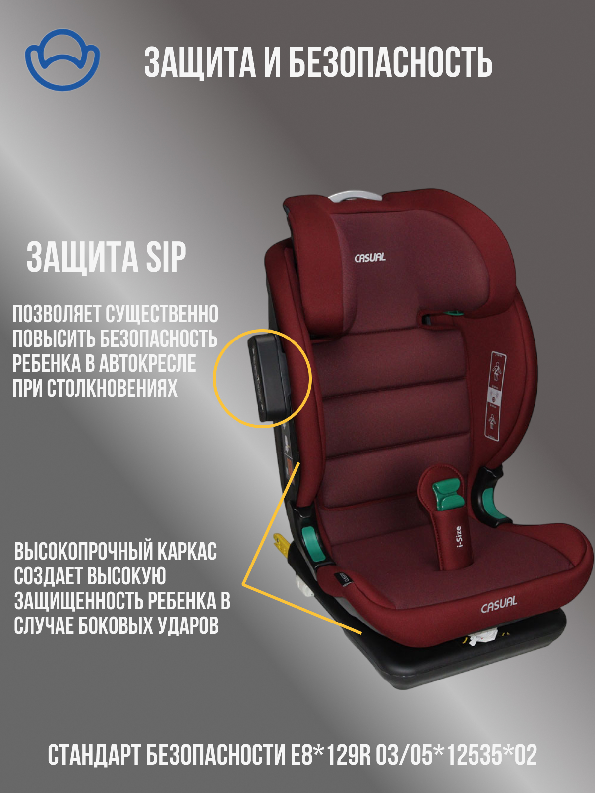 Автокресло Casual Classfix Pro Isofix 2/3 (15-36 кг) - фото 4