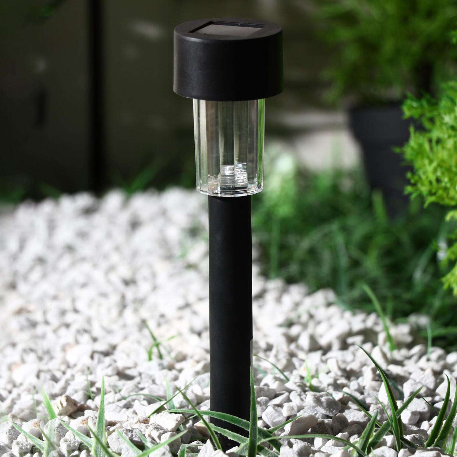 Фонарь садовый Luazon Цилиндр на солнечной батарее 30см d=4.5см 1 LED 2997279 - фото 7