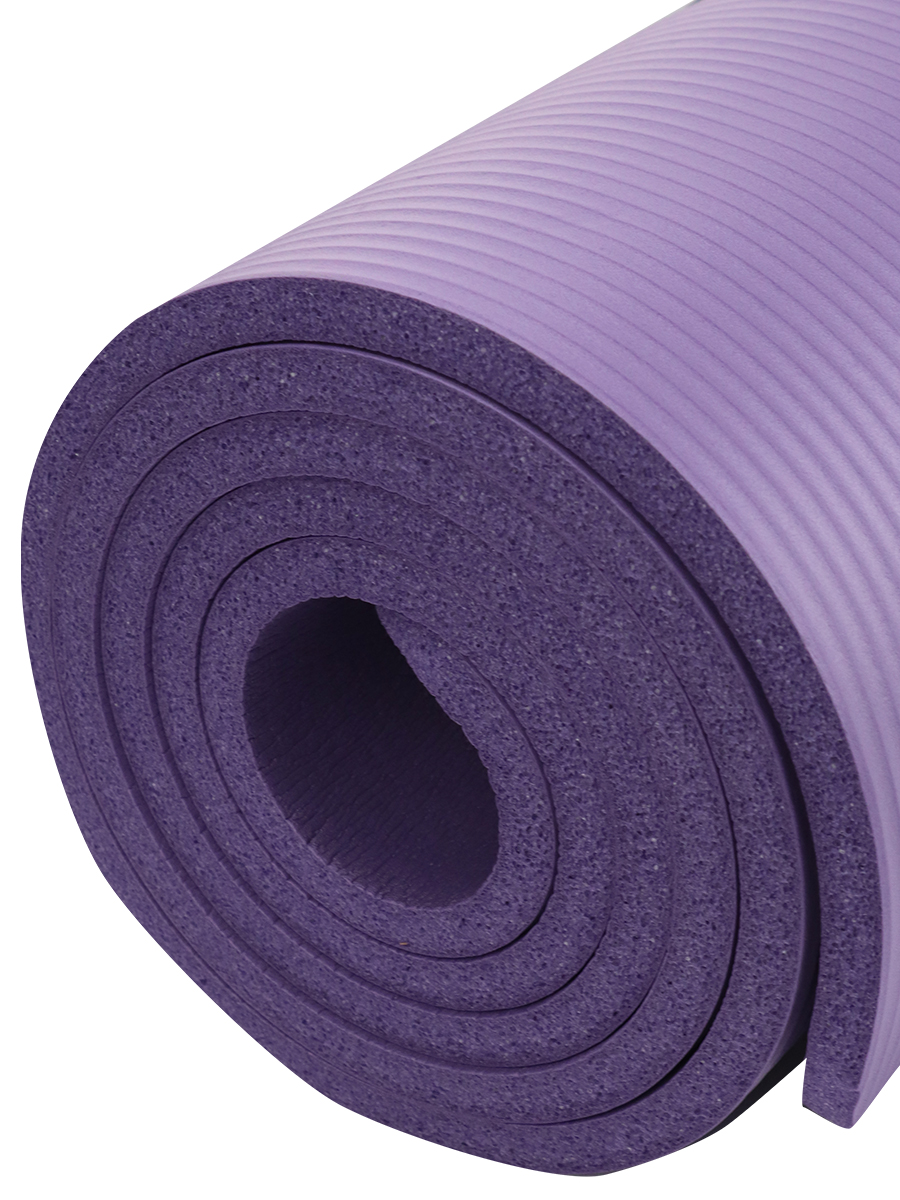 Коврик спортивный U-TURN для фитнеса и йоги фиолетовый - фото 9