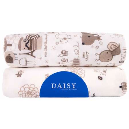 Пеленка Daisy Фланель 2шт 75х120см Улитки