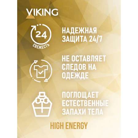 Дезодорант спрей Vikings для мужчин High Energy 150 мл