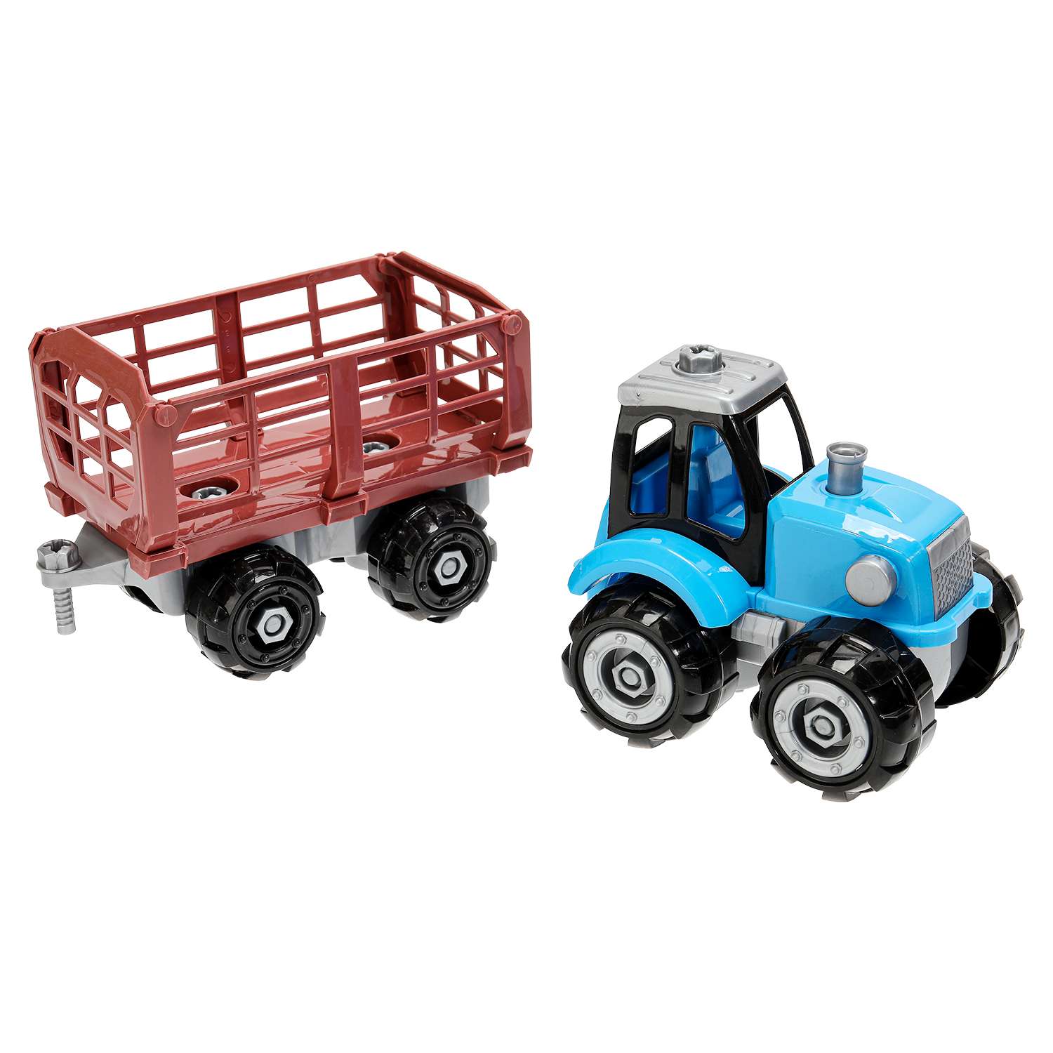 Игрушка Играем вместе Синий трактор 381778 - фото 8