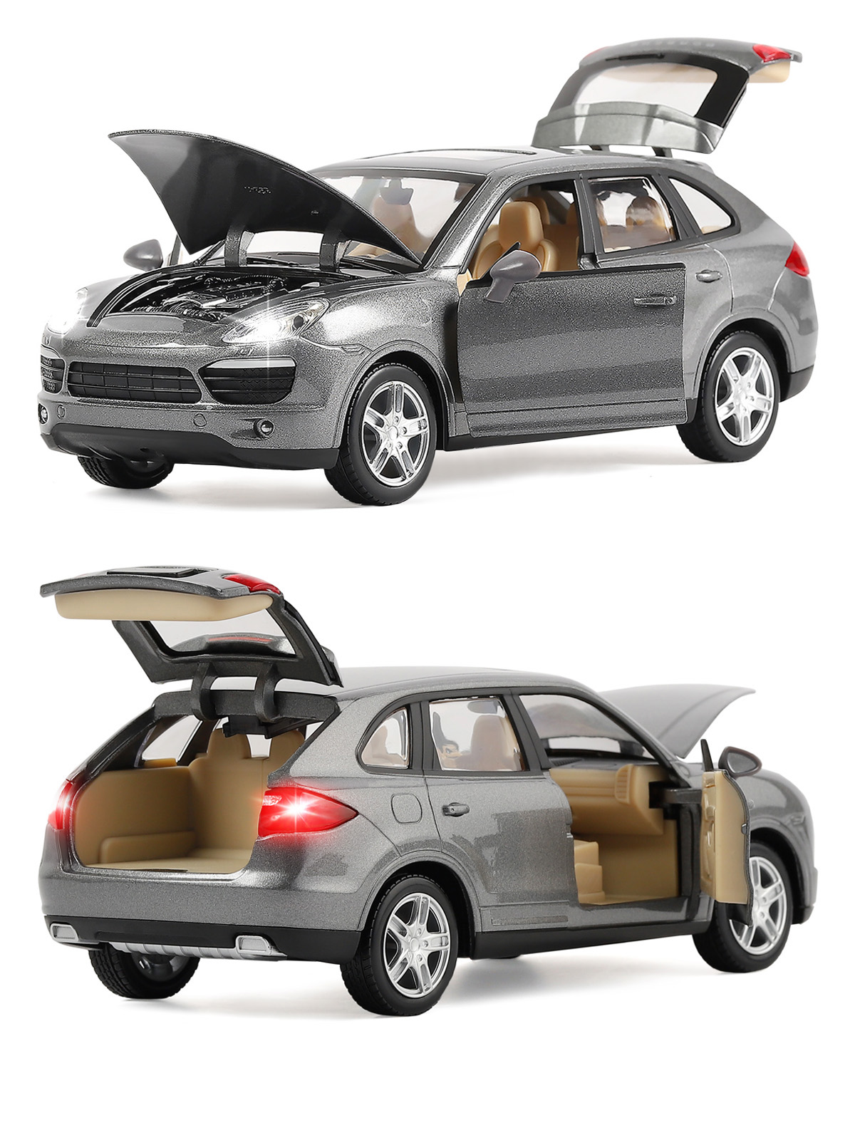 Внедорожник АВТОпанорама Porsche Cayenne S 1:24 JB1200119 - фото 8