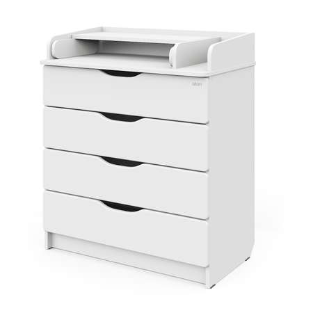 Пеленальный комод aton baby furniture Комод Сириус-2 Wood 804 белая аляска