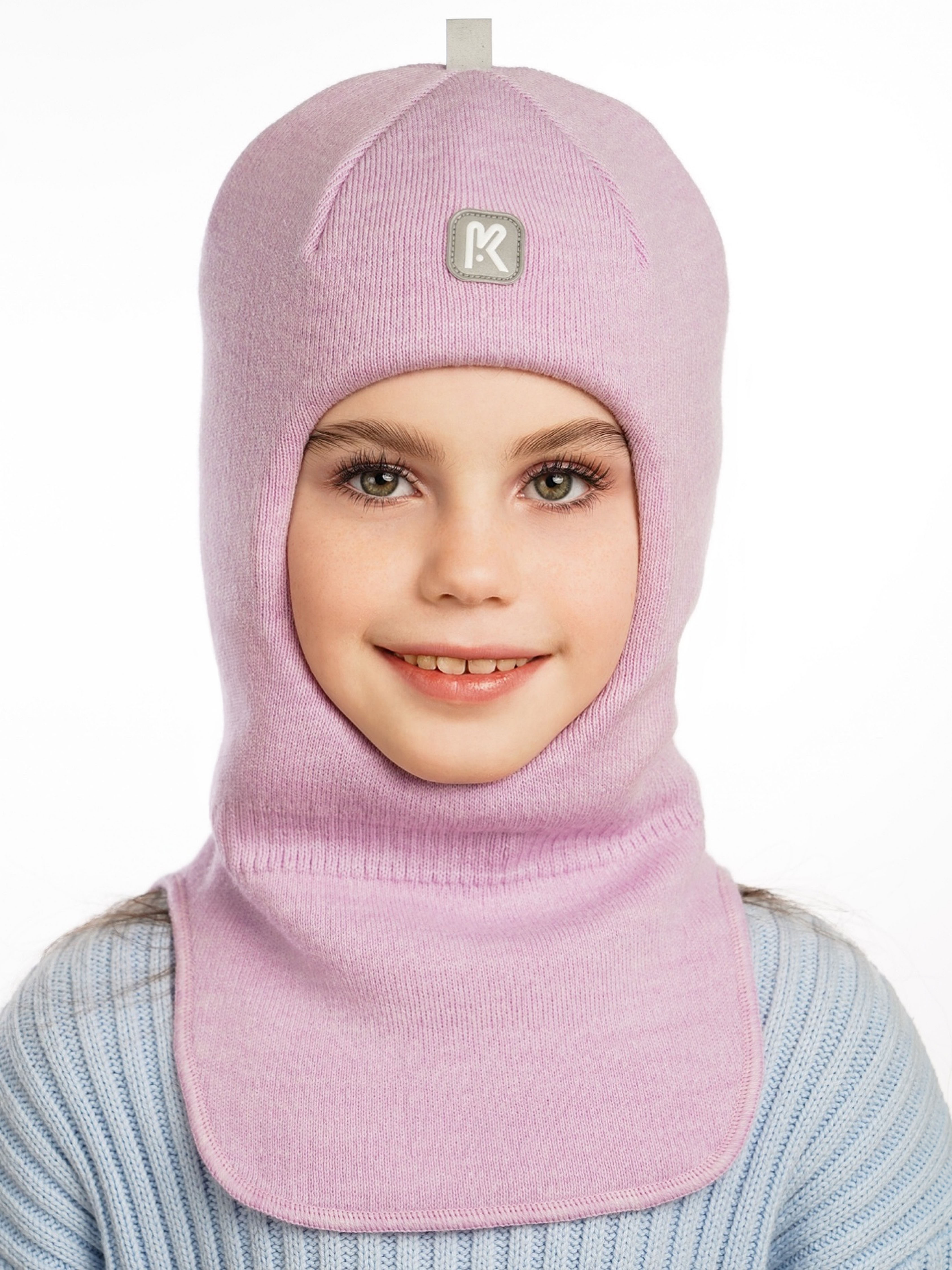 Шапка-шлем ПриКиндер U-W_26291 Цвет: розовая сирень - фото 1