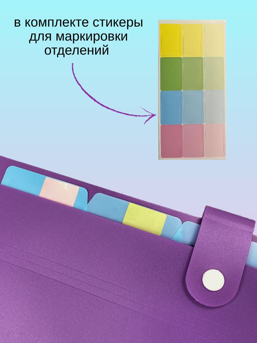 Папка-органайзер AXLER с разделителями А4 - фото 5