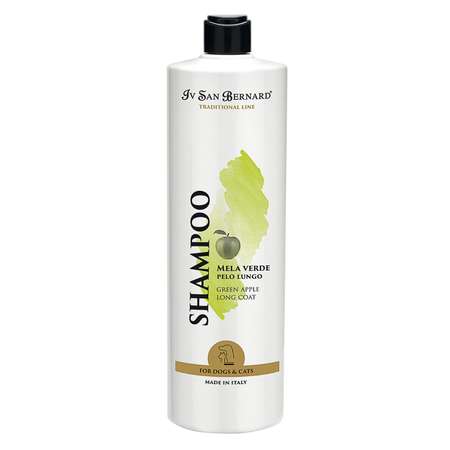 Шампунь для кошек и собак Iv San Bernard Traditional Line Green Apple для длинной шерсти 1л