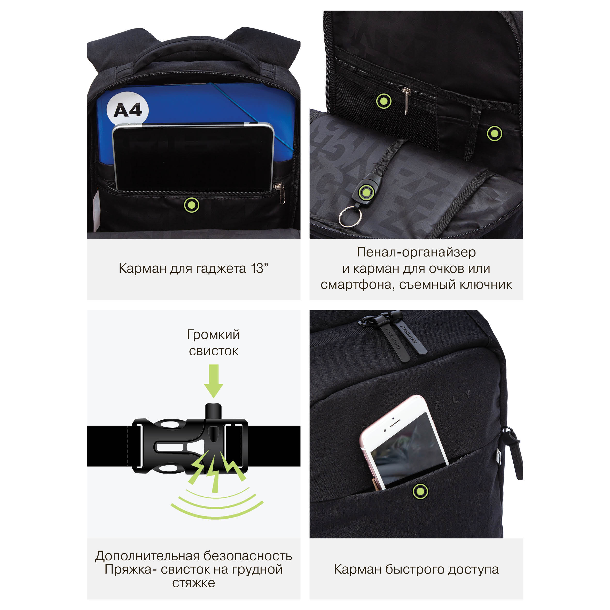 Рюкзак Grizzly Классика - фото 10