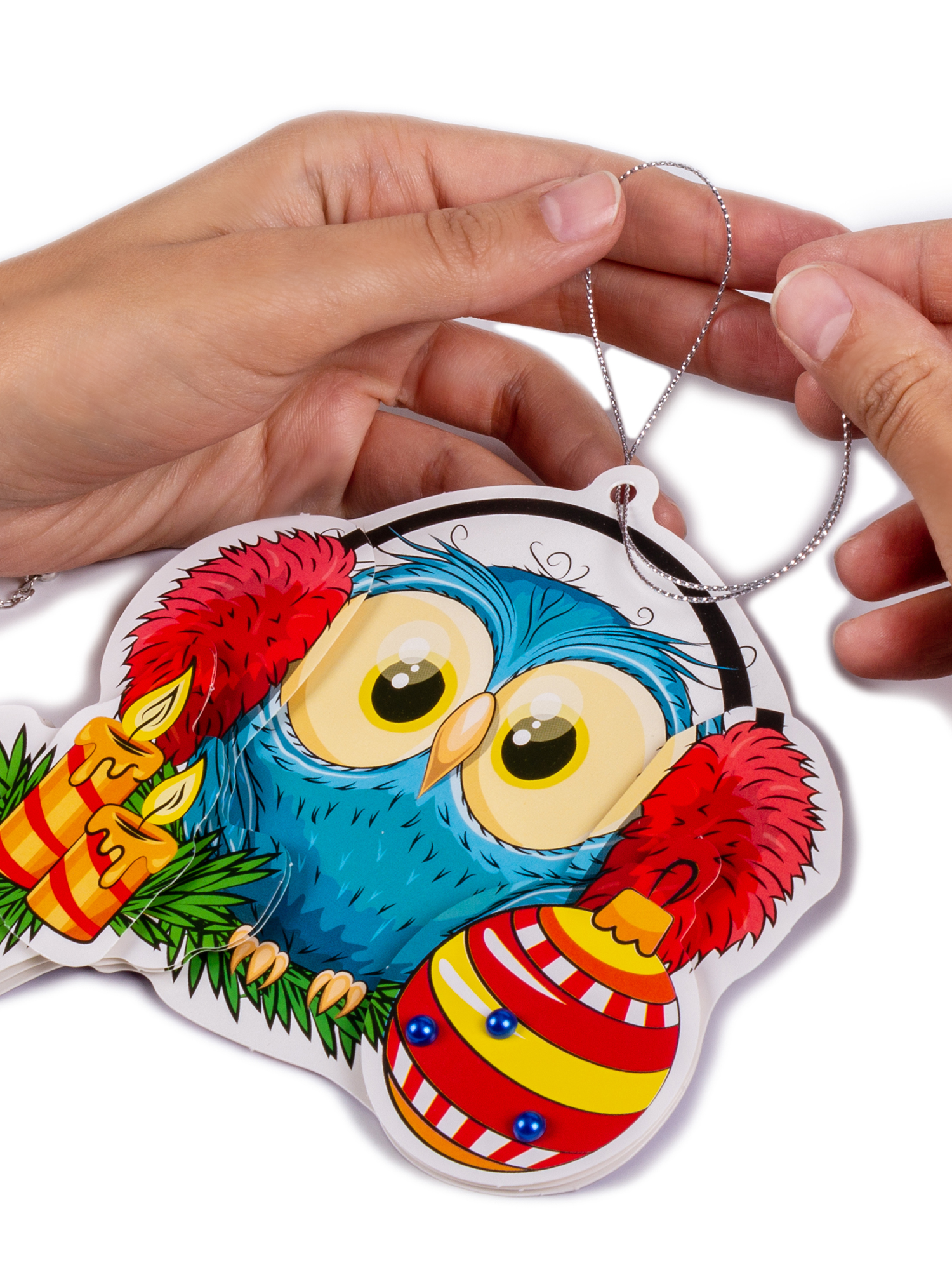 Набор для творчества Дрофа-Медиа Новогодние игрушки аппликация - фото 10