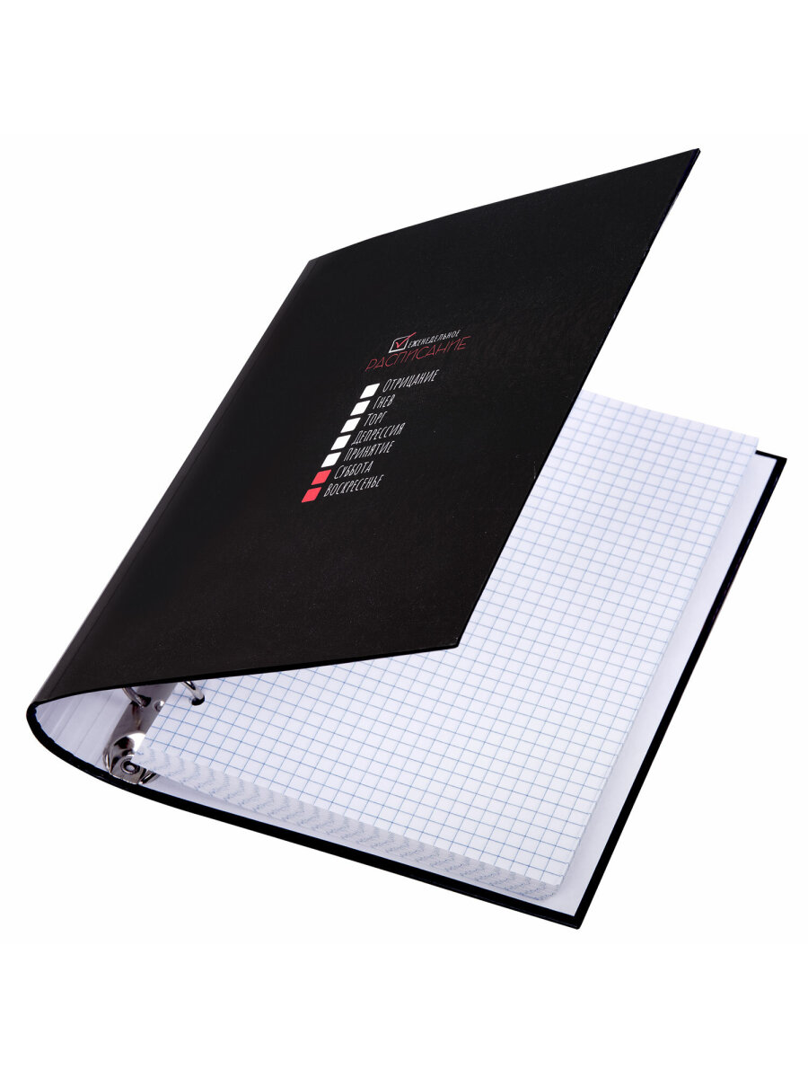 Тетрадь со сменным блоком Brauberg клетка 120 лист. - фото 6