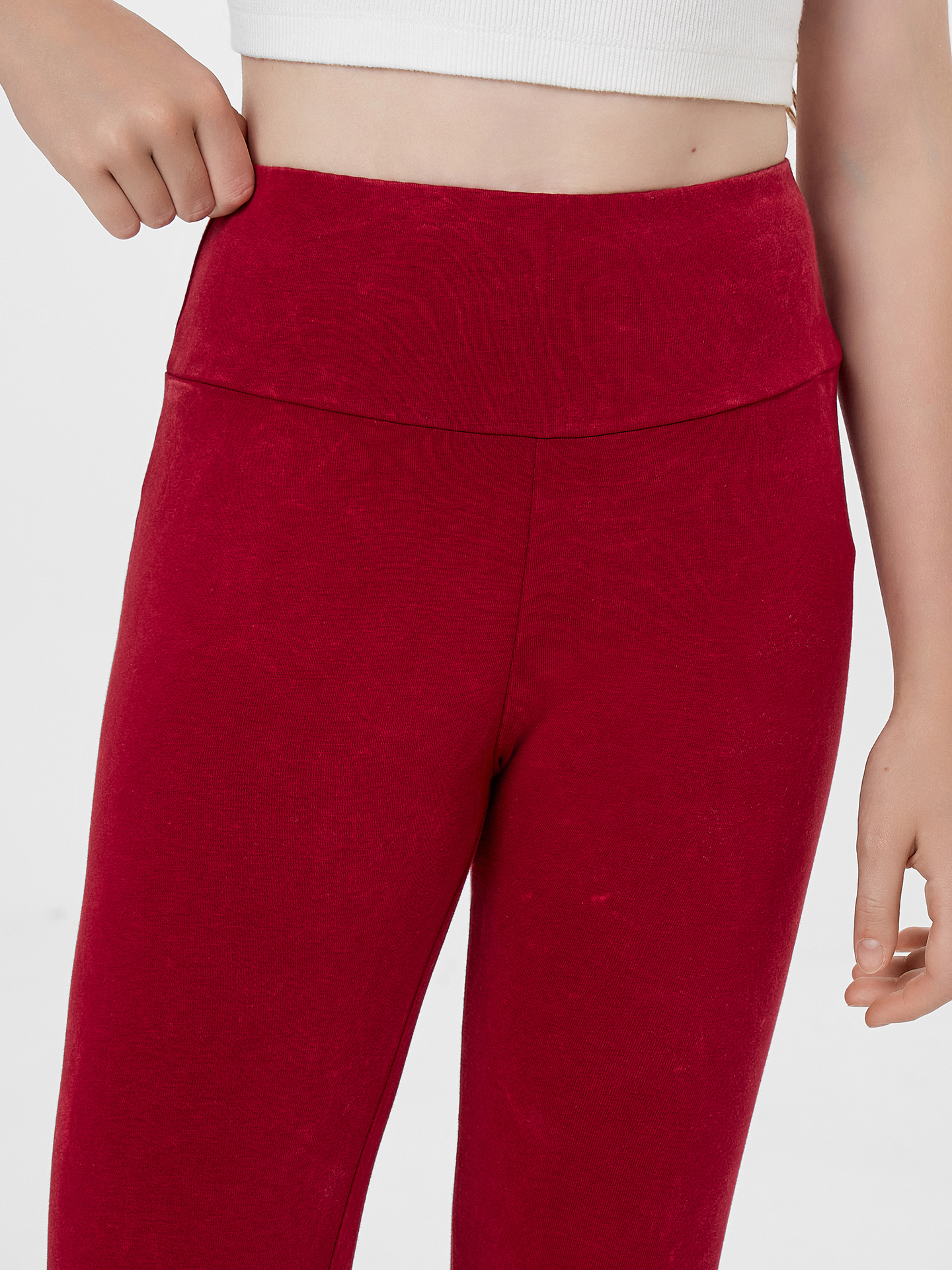 Леггинсы Mark Formelle (Марк Формэль) 147755/ACID WASH вишневый - фото 5