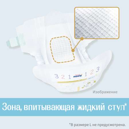 Подгузники Moony S (4-8 кг) 60 шт.
