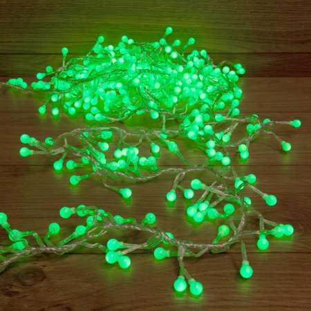 Светодиодная гирлянда NEON-NIGHT Мишура 3 м 8 режимов зеленое свечение 303-604