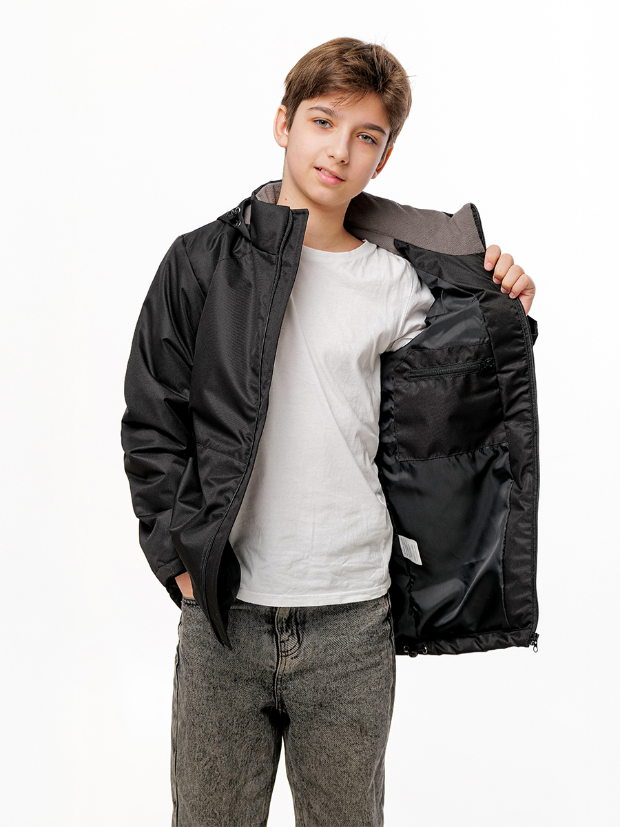 Куртка RODOS М-245/черный(серый) - фото 9