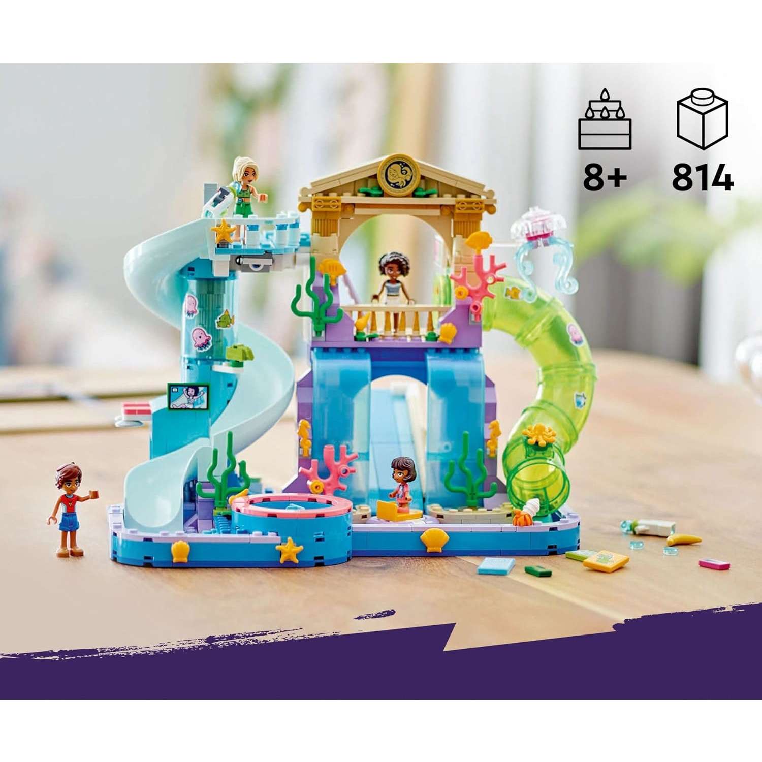 Конструктор LEGO Friends Аквапарк Хартлейк-Сити 814 дет. - фото 11