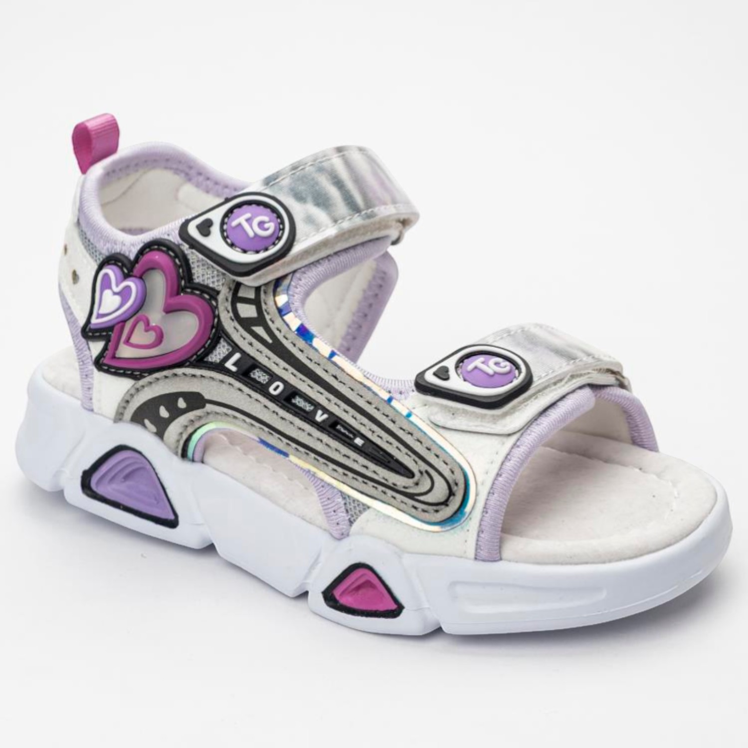 Сандалии TikkaGo 7F18_2605_lilac-white - фото 3