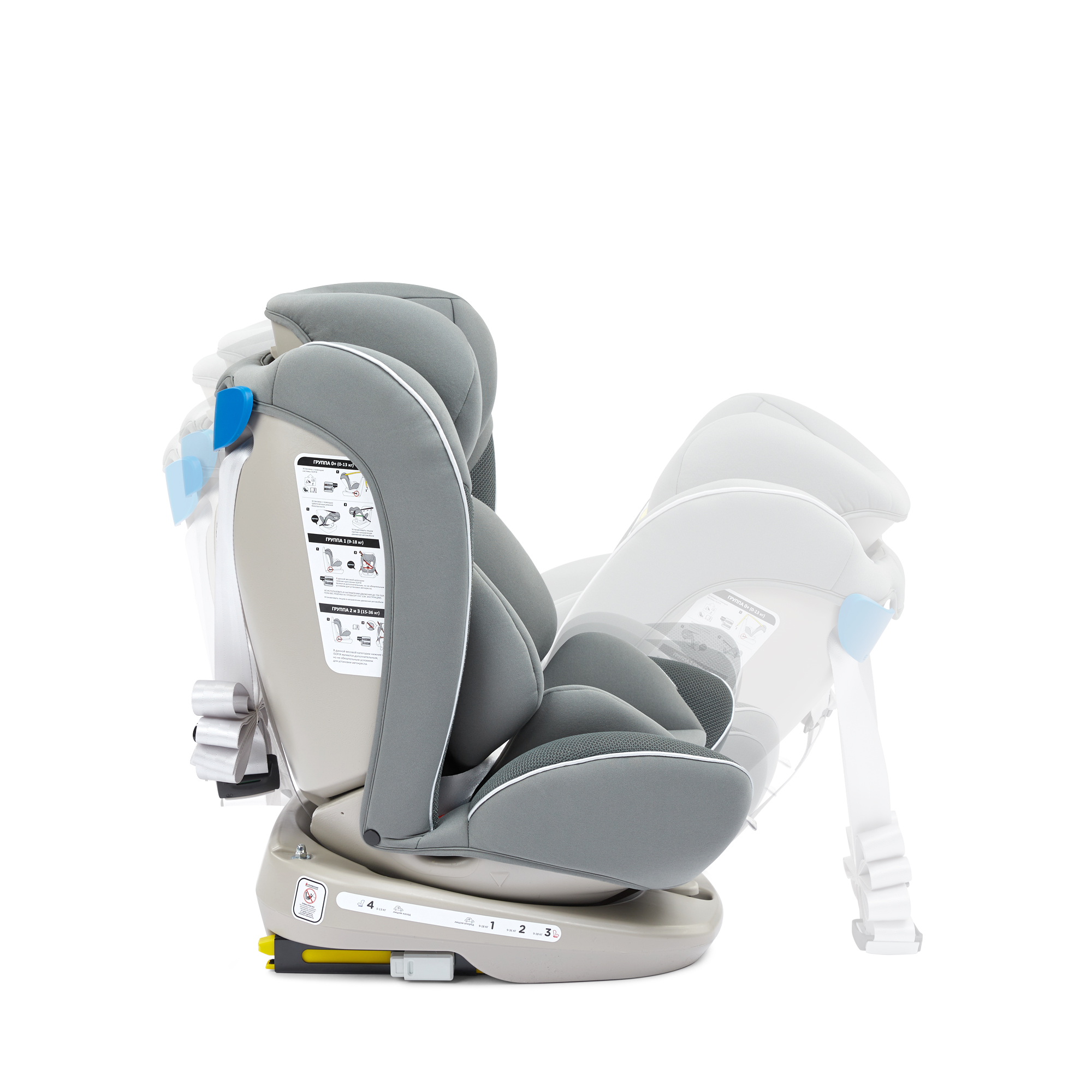 Автокресло Happy Baby Unix Isofix 0+/1/2/3 (0-36 кг) - фото 14