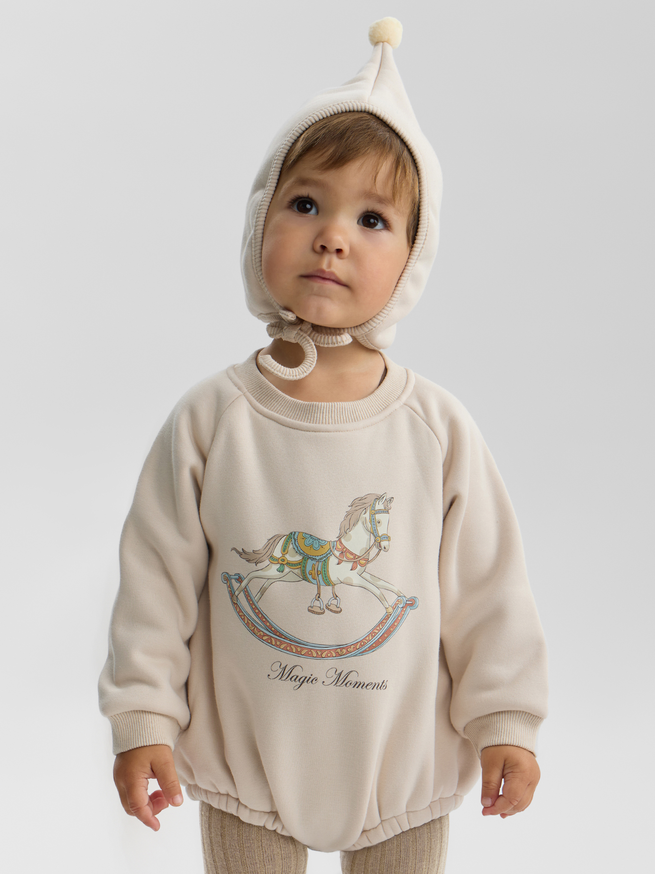 Боди и шапочка Happy Baby 88573-0_cream - фото 1