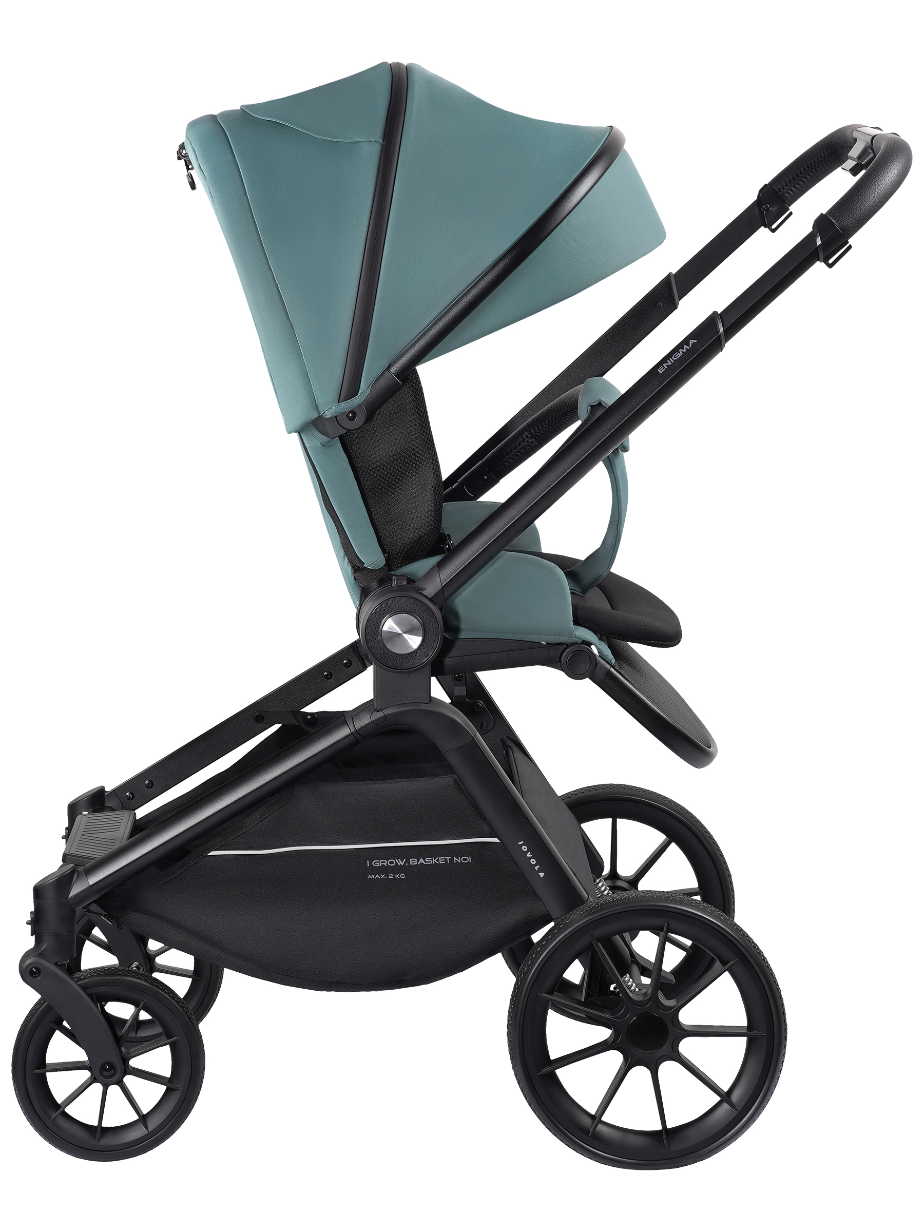 Коляска прогулочная JOVOLA Enigma всесезонная зеленый - фото 13