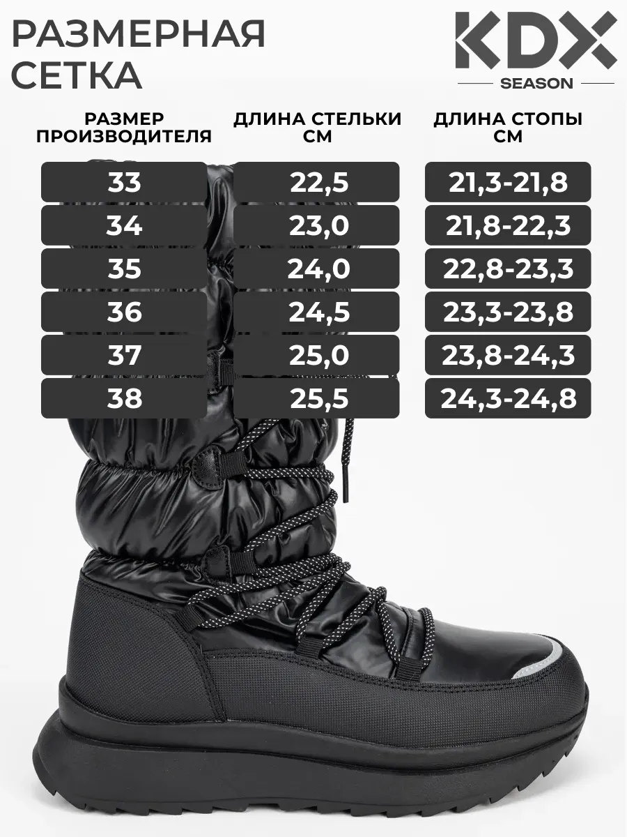Сапоги KDX MU-01 black - фото 4