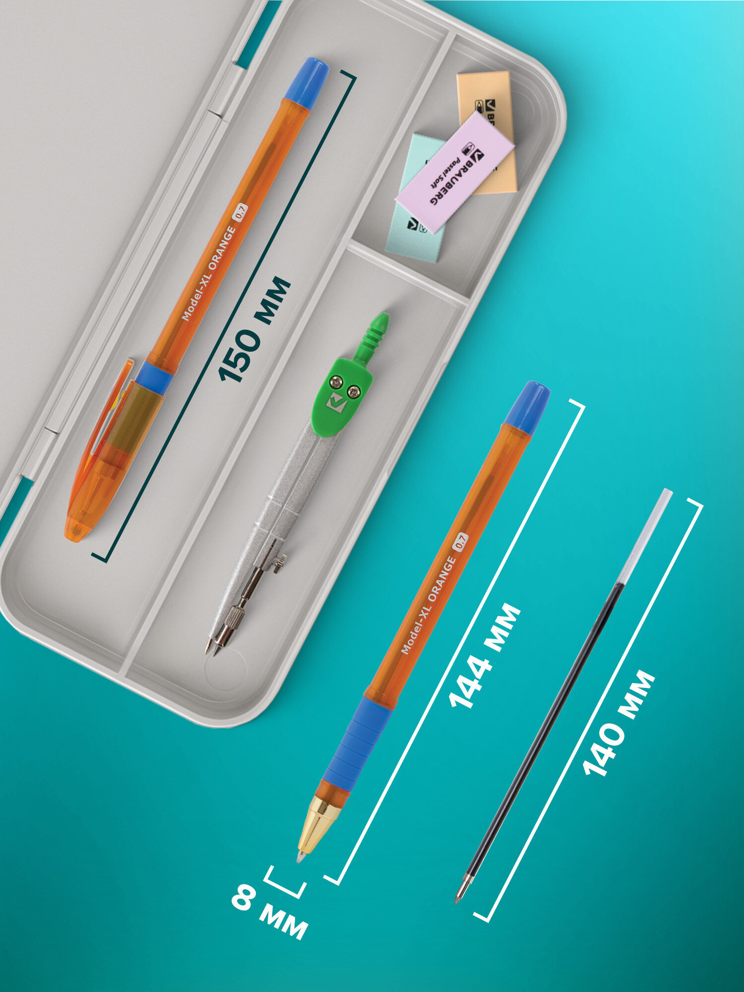 Ручка шариковая Brauberg 12 шт. - фото 4