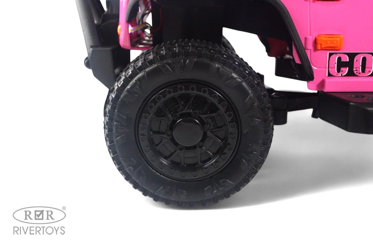 Электромобиль RIVERTOYS G009GG-PINK С пультом ДУ - фото 3