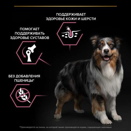 Корм для собак PRO PLAN средних пород с чувствительной кожей с комплексом Optiderma лосось c рисом 14кг