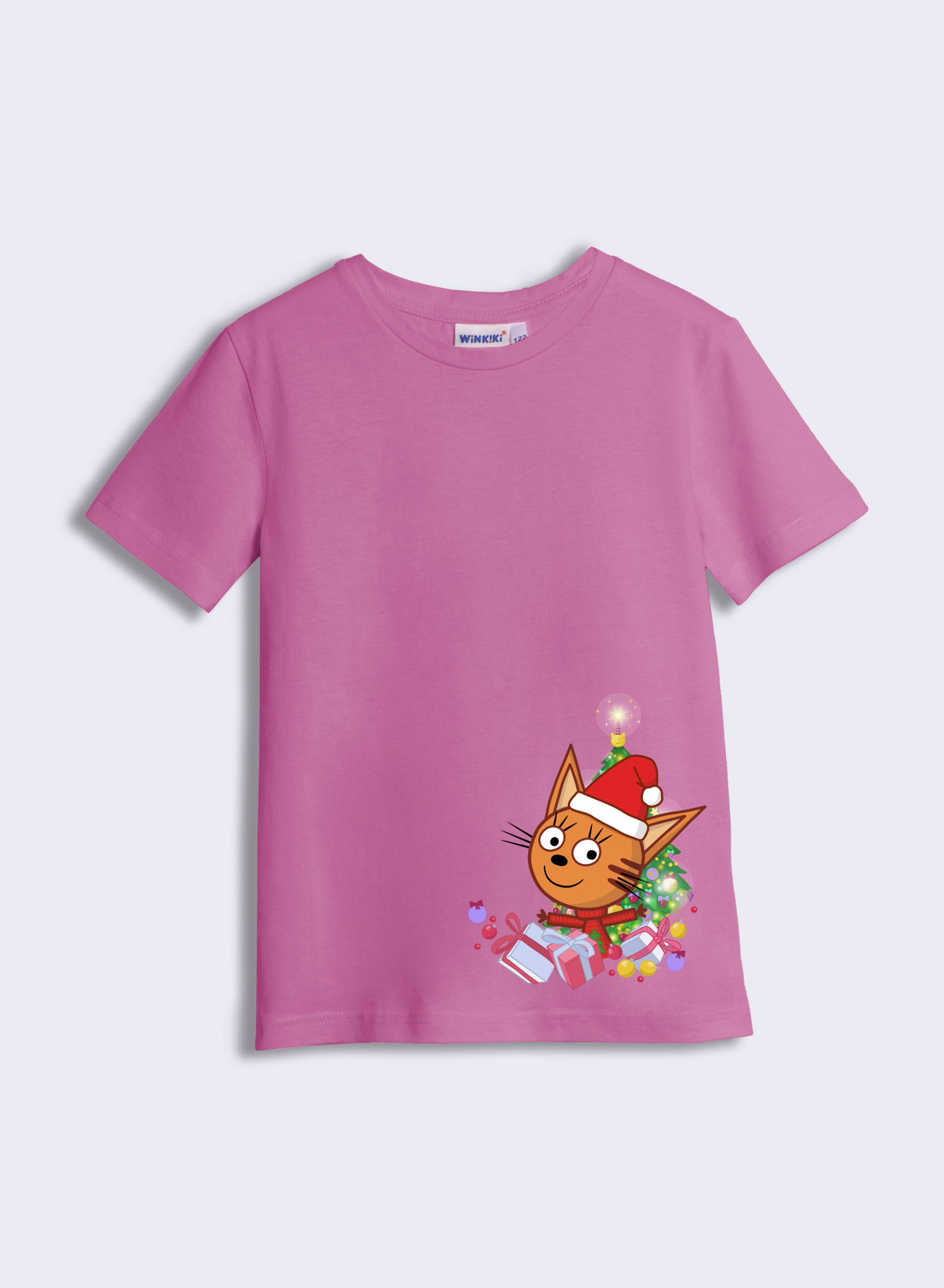 Футболка Три кота TK25252406/пионовый - фото 1