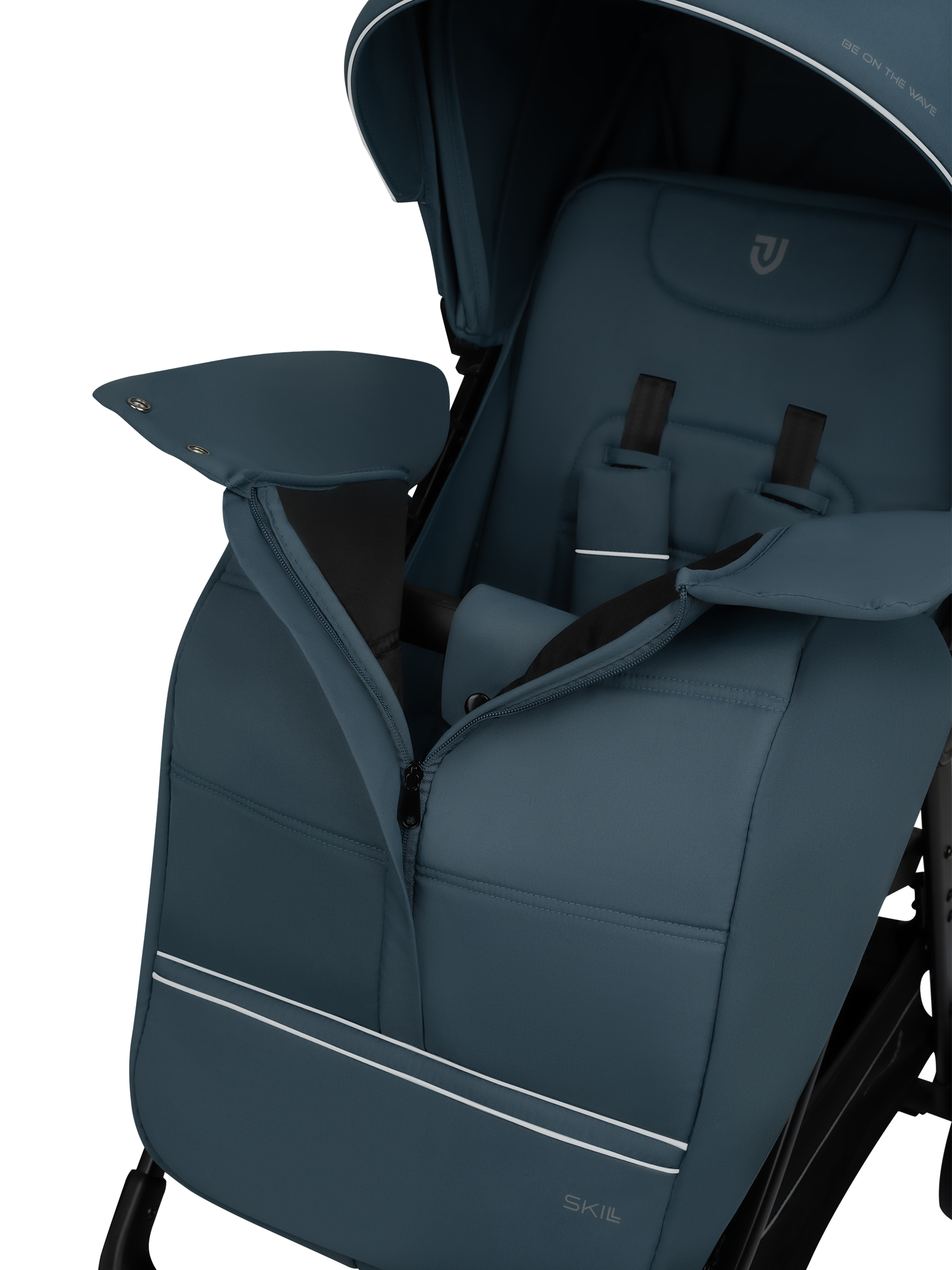 Коляска прогулочная JOVOLA Skill синий - фото 13