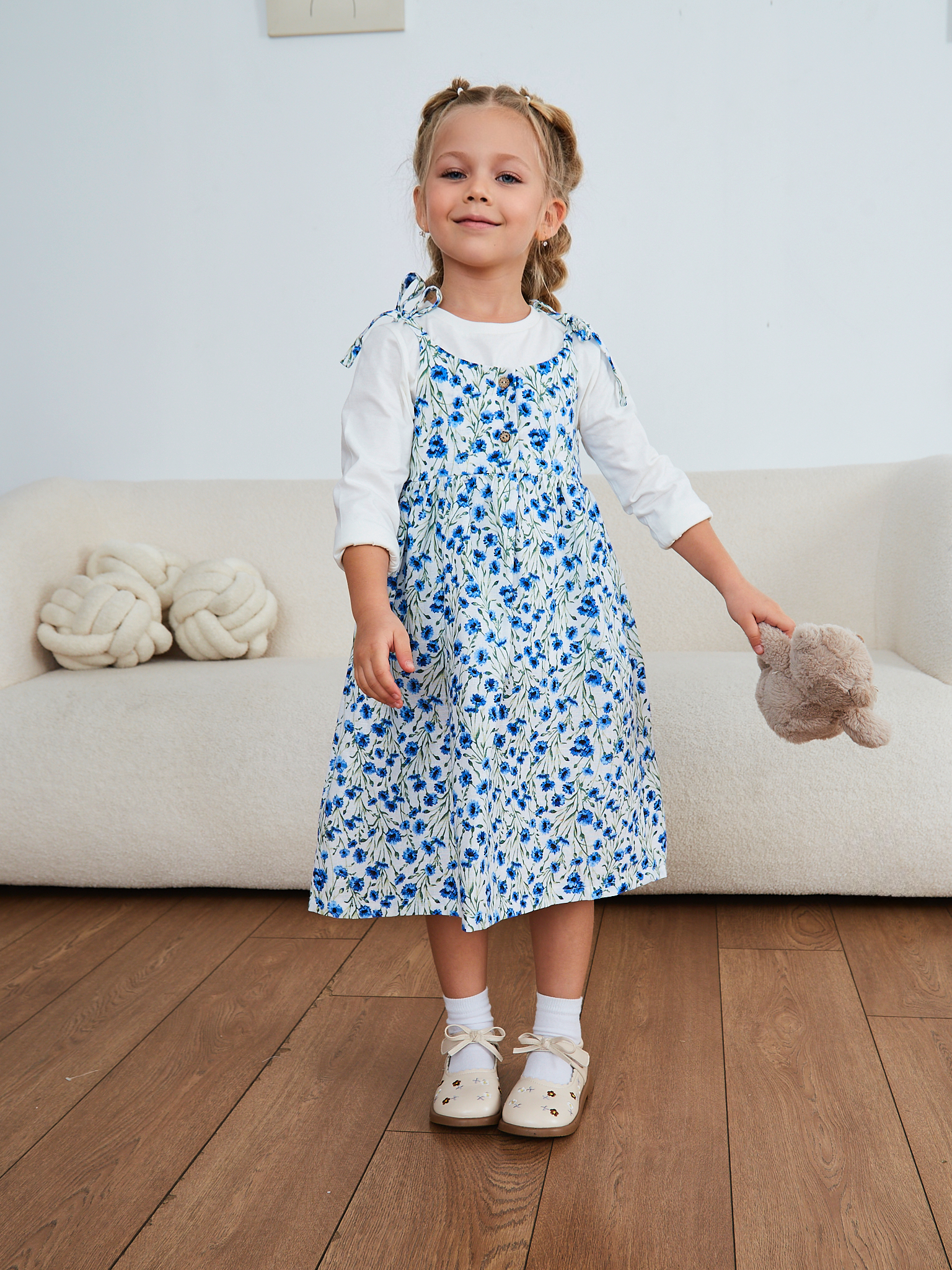 Сарафан MOUN сарафан_девочки_васильки - фото 17