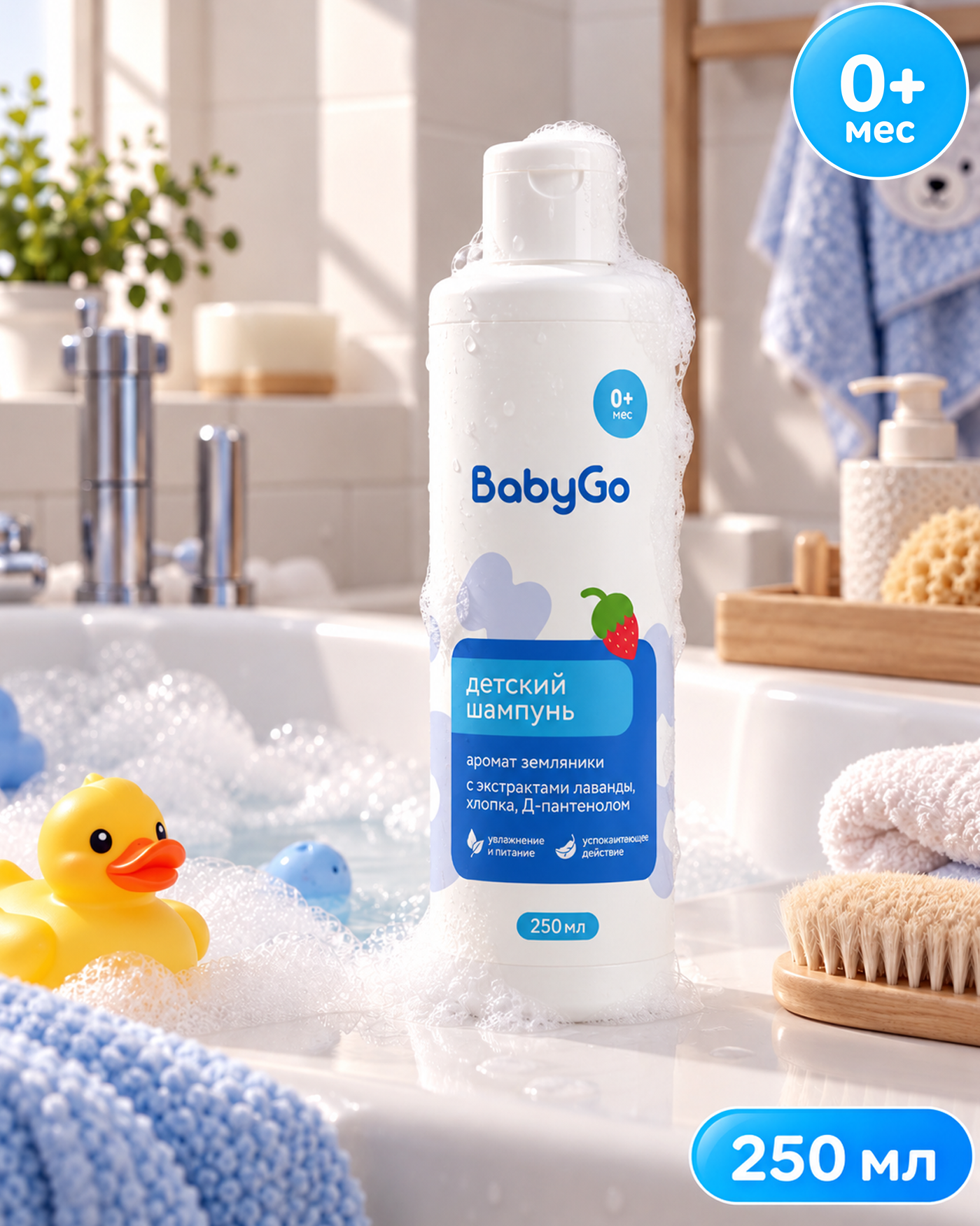 Шампунь BabyGo земляника 250 мл - фото 2