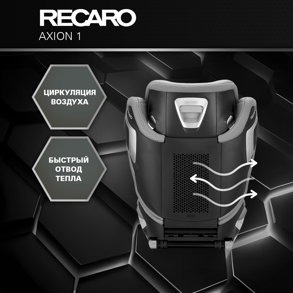 Автокресло Recaro Axion Isofix 2/3 (15-36 кг) серый - фото 4